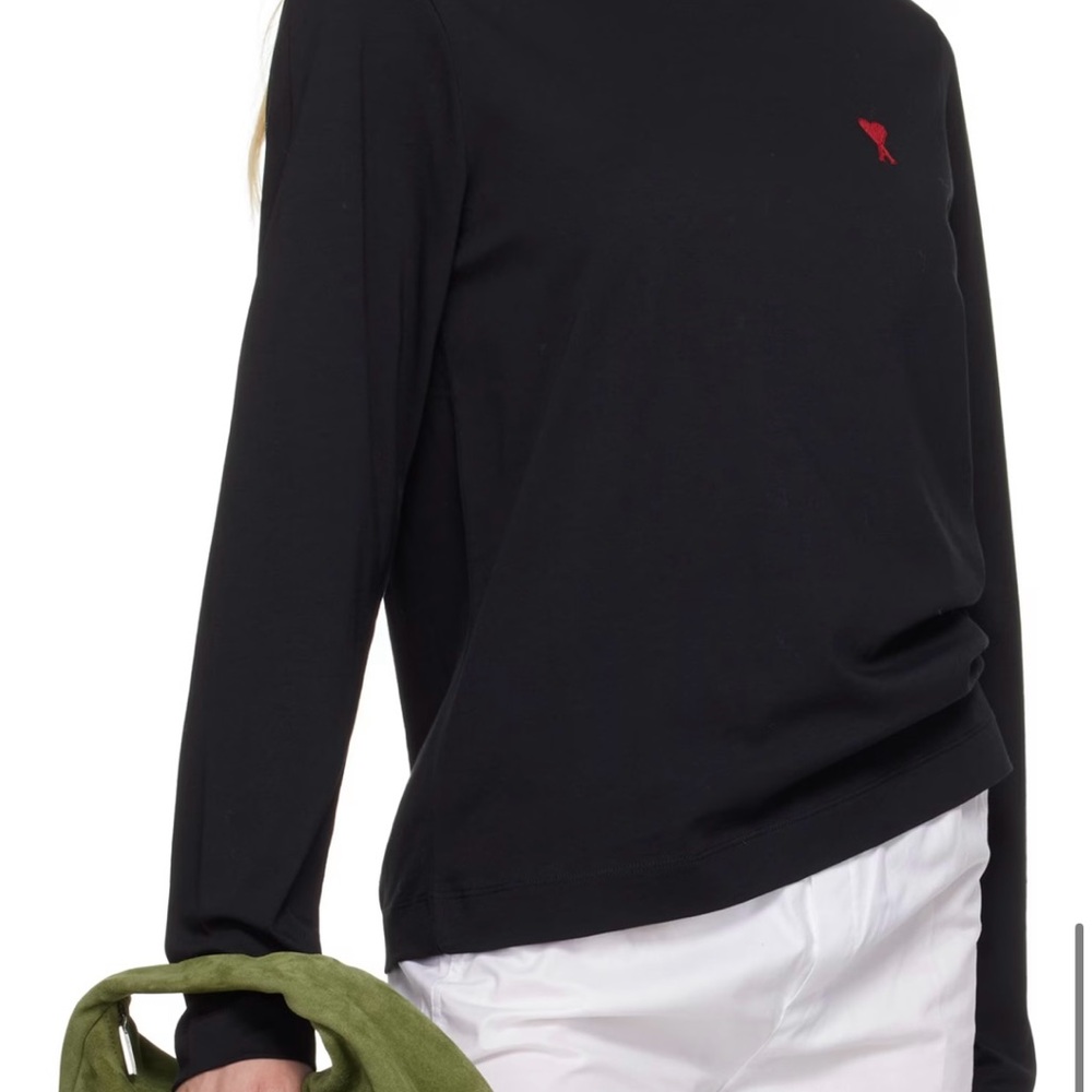 AMI PARIS White Boxer Shorts with Red Heart Logo - Picture 3 of 6